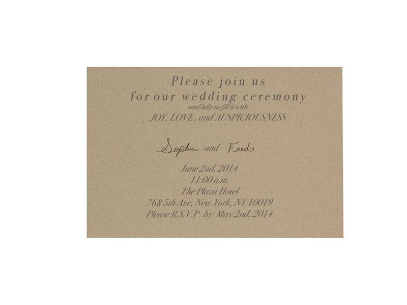 WEDDING INVITATION CARD